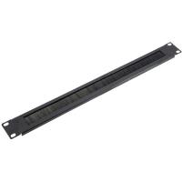 Monolyth 30701500 Panel Pasacables 1U 19 pulgadas Con Cepillo Para Armario Rack
