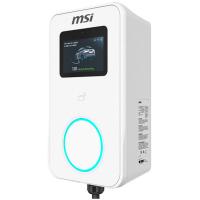 MSI EVSE EZwall Premium Max 5 pulgadas 22kW Trifásico Eléctrico Tipo 2 Cable 5m Blanco