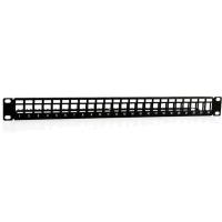 2LAN Patch Panel ARAP19C24VAC 19 pulgadas 1U 24 Puertos UTP Negro