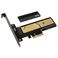 Akasa M.2 PCIe 3.0 x4 NVMe a PCIe x4 - Adaptador M.2