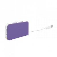 Approx APPHT4P 4Puertos USB 2.0 480Mbps Morado - Hub USB