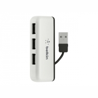 Belkin Travel 4 Puertos USB 2.0 Blanco - HUB