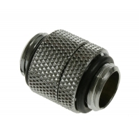 Bitspower Adapter 2x 1/4 pulgadas Giratorio Plata