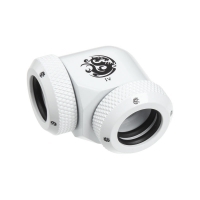 Bitspower Multi-Link Codo 90º 2x 12mm AD Blanco - Racor