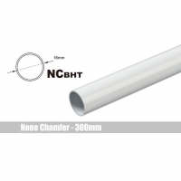 Bitspower No Chaflán Rigído Latón 16MM AD 300mm Blanco - Tubo