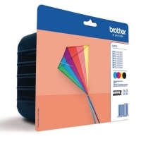 Brother LC223VALBP Negro + Tricolor - Cartucho