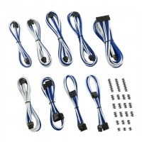 CableMod Classic ModMesh C-Series Corsair AXi, HXi & R Blanco/Azul - Kit Cables