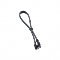 CableMod ModMesh Right Angle SATA 3 30cm Carbón - Cable SATA