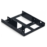Coolbox AB3525X2 Adaptador Bahía Interno 3.5 pulgadas a 2x 2.5 pulgadas Negro - Adaptador