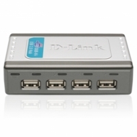 D-Link DUB-H4 4 Puertos USB 2.0 Gris - HUB