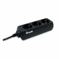 Equip 333280 3 Tomas Cable 110cm Negro