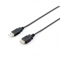 Equip Alargador USB Macho / USB 2.0 Hembra 1.8m Negro - Cable USB