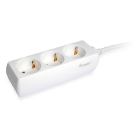 Equip Base Múltiple 3 Salidas 1.5m Blanco - Regleta