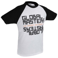Global Masters T-Shirt GM Text Talla M Blanco - Camiseta