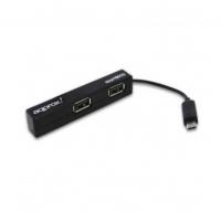 HUB 4 puertos USB 2.0 Tablet Negro approx! APPHM4B