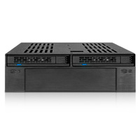 IcyDock ExpressCage MB322SP-B 2x2.5 pulgadasSAS / SATA HDD / SSD 2.5 pulgadas- Rack