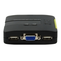 LevelOne KVM 2 Puertos USB + Audio - KVM Switch