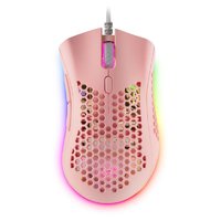 Mars Gaming MMEX Ratón Gaming RGB 32000Dpi Rosa