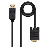 Nano Cable Conversor DP a VGA Negro 2m - Cable VGA