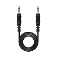 Nano Cable Jack 3.5/M a Jack 3.5/M Negro 15m - Cable Audio
