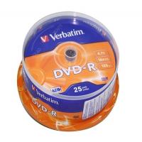 Verbatim DVD-R Matt Silver 4.7GB 16X Pack 25 - DVD-R