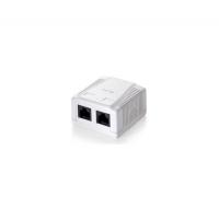 Roseta de Superficie Equip Categoría 5e - 2 Hembras RJ45