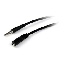 Startech Cable Alargador de Auriculares Minijack Macho/Hembra 2m - Cable Audio/Vídeo