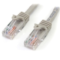 StarTech Cat5e RJ45 Sin Enganche 3m C5e Gris - Cable Red