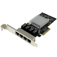 Startech Tarjeta de Red PCI Express x4 Ethernet Gigabit con 4 Puertos RJ45