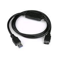 Startech USB3S2ESATA3 Adaptador USB 3.0/eSATA Disco Duro SSD 91cm Negro - Cable USB
