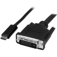 StarTech.com Cable USB-C a DVI 1920 x 1200 2m Negro - Adaptador