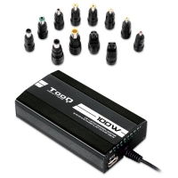 Tooq TQLC-100BS01M Universal USB 100W - Cargador Portátil