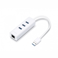 TP-Link UE330 USB 2 En 1 Hub 3 Puertos USB 3.0 - Adaptador Red