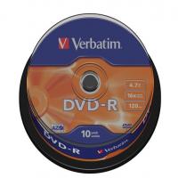 Verbatim DVD-R 4.7GB 16x Tubo 10u - DVD