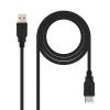 Nanocable USB 2.0 1.8m Negro - Alargador USB