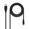 Nanocable USB 2.0 Tipo A/M-Micro  B/M Negro 1.8m - Cable