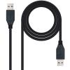Cable USB Nano Cable 3.0 Macho/Macho 2m Negro