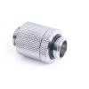 Adaptador Alphacool ES D-Plug 20mm M-M Cromado