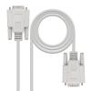 Cable Nano Cable Serie RS232 DB9 M-H 1.8M Blanco