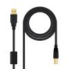 Cable Nano Cable USB 2.0 Impresora 2M Negro