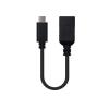 Cable Nanocable USB 3.1 3A OTG Tipo USB-C MA-F 0.15M Negro