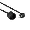 Alargador Nanocable Extension Cable Alimentación 5.0m Negro