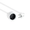 Alargador Nanocable Extension Cable Alimentación 5.0m Blanco