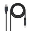 Cable Nanocable USB 3.0 A-M a B-M 2.0m Negro