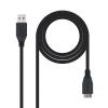Cable Nanocable USB 3.0 A-M a Micro USB B-M 1.0m Negro