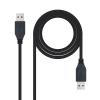 Cable  Nanocable USB 3.0 A-M A-M 1.0m Negro