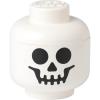 Caja Alamcenamiento Lego Storage Head "Skeleton" Large Blanco Negro