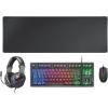 Combo  Mars Gaming 4EN1 MCP-RGB3 Negro