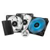 Ventilador Arctic P12 PWM PST RGB 120mm Triple Pack Negro + Controlador