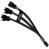 Splitter Alphacool 4 Pines 3x4 PWM 15cm Negro